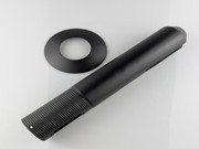 Black core drilled round spigot